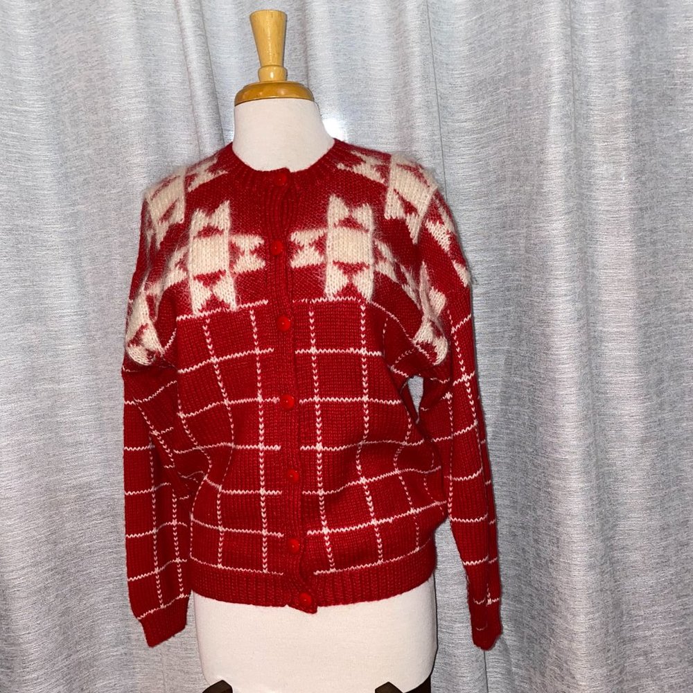 Studio Michelle Stuart Red Sweater  Size Small